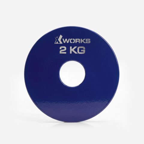 XWORKS Renki Mikro Metal Plaka | Powerlifting Çelik Ağırlık Plakası (Çift) (FWX7001) 2KG (ÇİFT)
