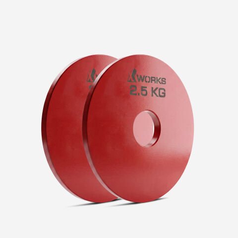 XWORKS Renki Mikro Metal Plaka | Powerlifting Çelik Ağırlık Plakası (Çift) (FWX7001) 2.5KG (ÇİFT)