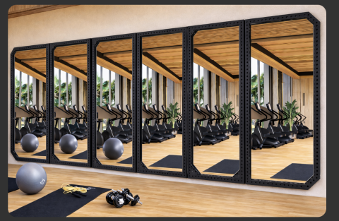 XWORKS Modüler Ayna ve Alan Ayırıcı Sistem - Tek Modül (GLX0050)